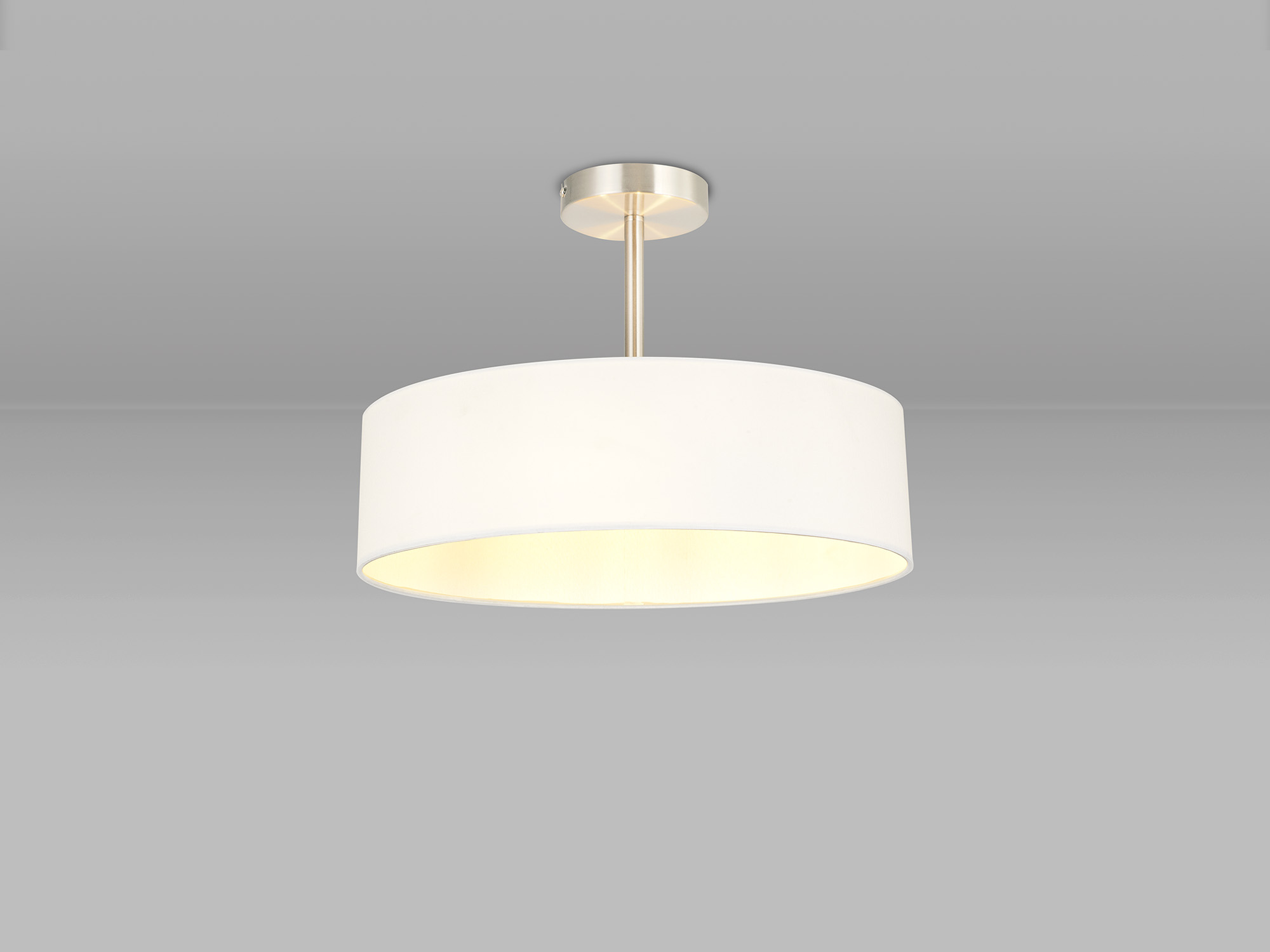 Baymont SN WH Ceiling Lights Deco Semi Flush Fittings Baymont SN WH Ceiling Lights Deco Semi Flush Fittings